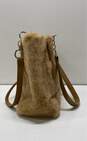 Mearoy Italy Tan Plush Faux Fur Tote Bag image number 3