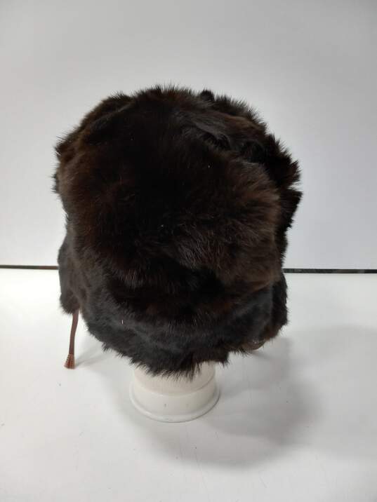 Dark Brown Fur Cap image number 3