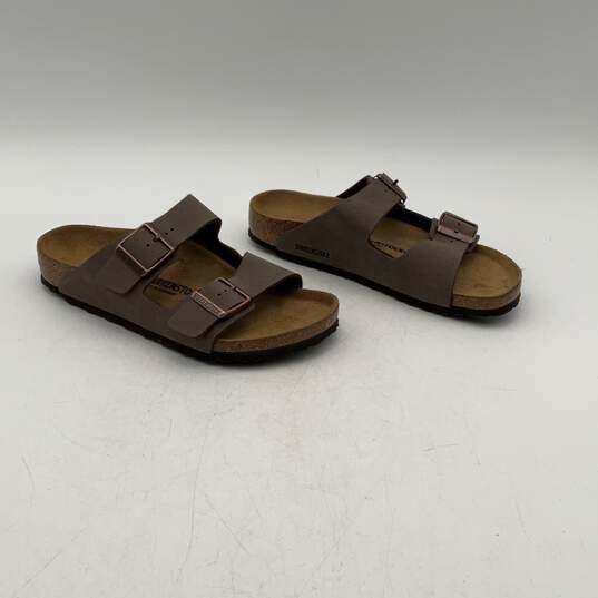 Birkenstock Womens Brown Adjustable Buckle Slip-On Slide Sandals Size 34 image number 4