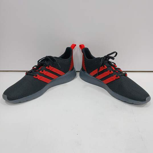 Men's Adidas Questar Flow Black & Red Shoes Size 13 image number 2