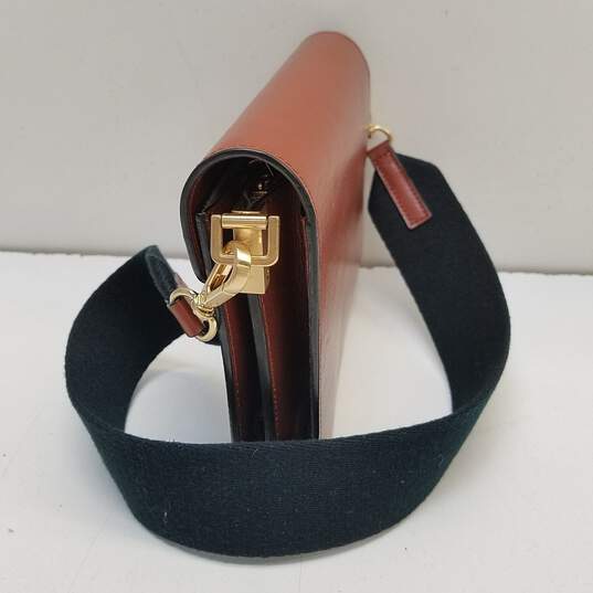 buckle-strap leather crossbody bag, Marge Sherwood