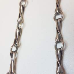 Sterling Silver Figure Eight Chain Necklace 40.1g alternative image