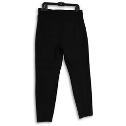 NWT Womens Black The Knit Flat Front Slash Pocket Trouser Pants Size 12/31 alternative image