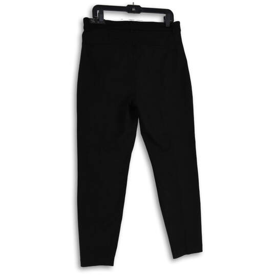 NWT Womens Black The Knit Flat Front Slash Pocket Trouser Pants Size 12/31 image number 2