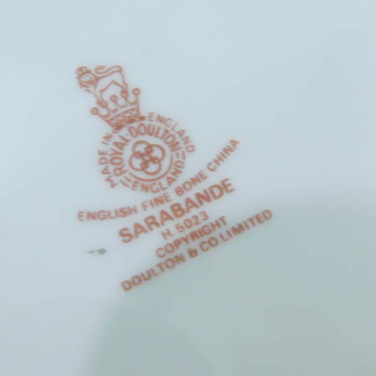 Set of 4 Vintage Royal Doulton Sarabande Lunch Plates image number 4