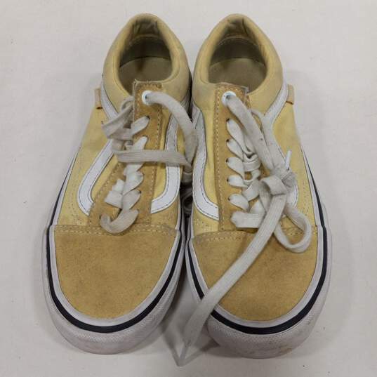 Mens Old Skool 500714 Yellow White Lace Up Low Top Sneaker Shoes Size 5 image number 1