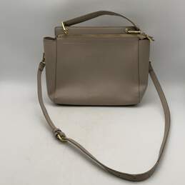 Katie Loxton Womens Cream Leather Adjustable Strap Zipper Crossbody Bag Purse