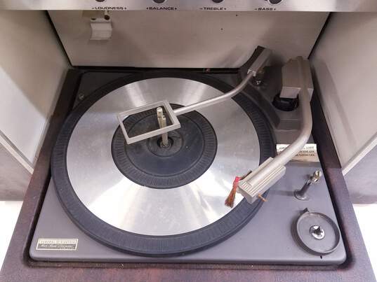 General Electric Trimline 500 Golden State Stereo Record Player-FOR PARTS OR REPAIR, DAMAGED POWER CABLE image number 9