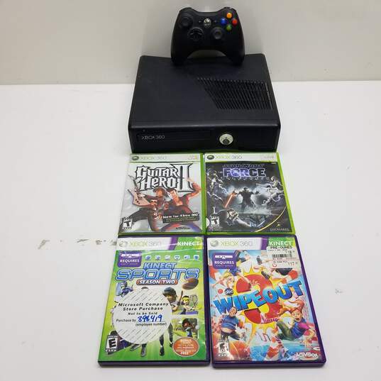 Microsoft Xbox 360 Slim 250GBGB Console Bundle Controller & Games #7 image number 1