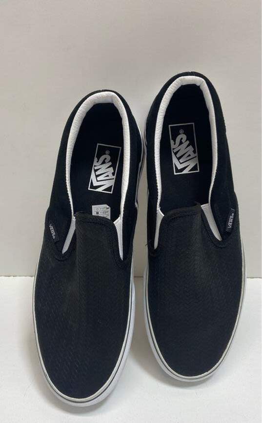 Vans Classic Suede Platform Slip On Sneakers Black 8.5 image number 6