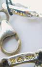 Sterling Silver Monet Rose Quartz Romantic Heart Charm Pendants 18.5g image number 5