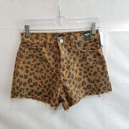 Abercrombie & Fitch Women's Cheetah Annie High Rise Short Size 25/0