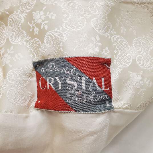 David Crystal Women's Vintage White 3-Piece Skirt Set SZ XS/S image number 8