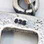 Sterling Silver Crystal Bead Toggle 7 1/4 Bracelet 21g image number 4