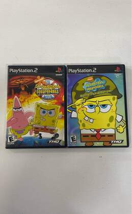 SpongeBob SquarePants Happy Squared Double Pack - PS2 (No Box, Games CIB)