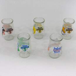 5 Mixed Lot of Looney Tunes Welchs  Jelly  Jar Glasses alternative image