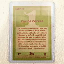2016 Carlos Correa 1985 Topps #1 Draft Picks Houston Astros alternative image