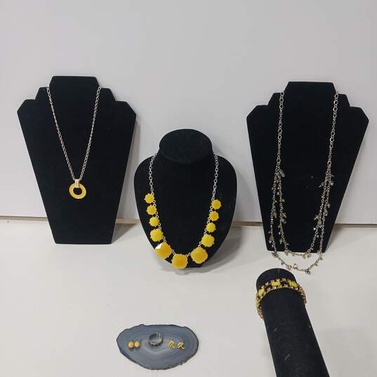 Bundle of Assorted Yellow Fashion Jewelry image number 1