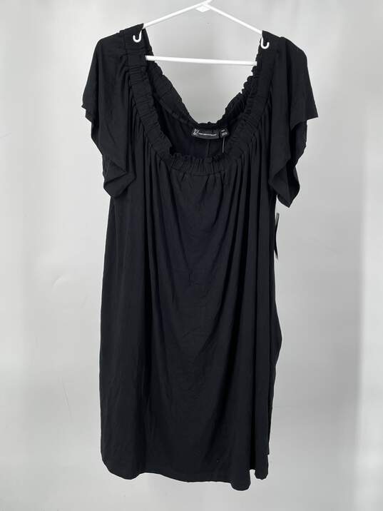 New York & Company Womens Black Smocked Mini Dress Size XXL T-0528185-M image number 1