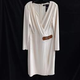 Ralph Lauren Women's Cream Wrap Dress Size 12 W/Tags