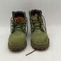 Timberland Mens Olive Green Suede Round Toe Lace Up Boots Combat Boots Size 6.5 image number 3