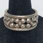 Sterling Silver Marcasite 4 Orb Wrap Ring & 10mm Band Sz 4.5-7.5 Ring BD. 13.5g image number 3