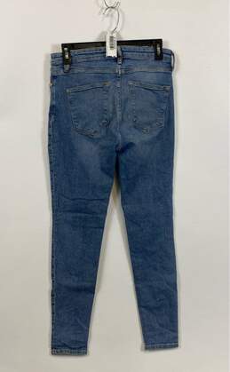 AllSaints Womens Blue Medium Wash Mid Rise Pockets Denim Skinny Jeans Size 29 alternative image