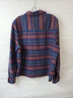 Pendleton Wool Stripe Pattern Button Up Shirt Size XL alternative image
