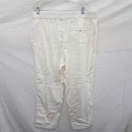 NWT Nic+Zoe Paper White Cotton Linen Blend Trousers Size XXL alternative image
