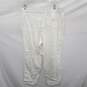 NWT Nic+Zoe Paper White Cotton Linen Blend Trousers Size XXL image number 2