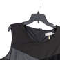 Womens Black Round Neck Sleeveless Back Zip Bodycon Dress Size 22W image number 3
