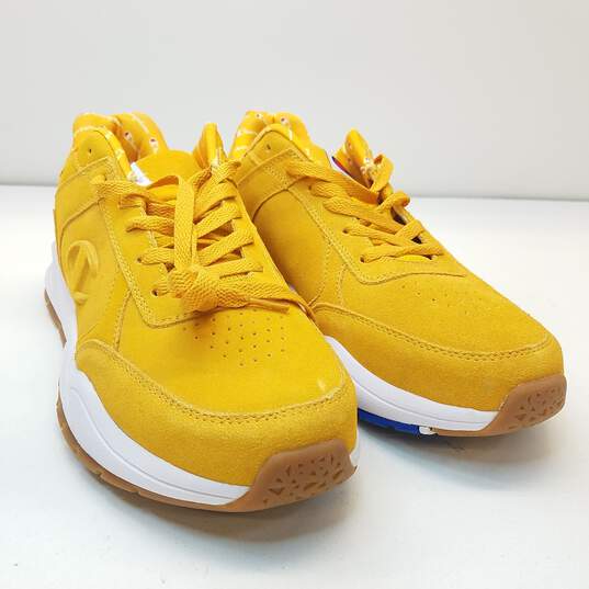 Champion 93Eighteen Yellow Suede Men's Athletic Shoes Size 11 image number 3