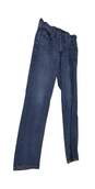 Mens Blue Medium Wash Pockets Denim Straight Leg Jeans Size 33 image number 3