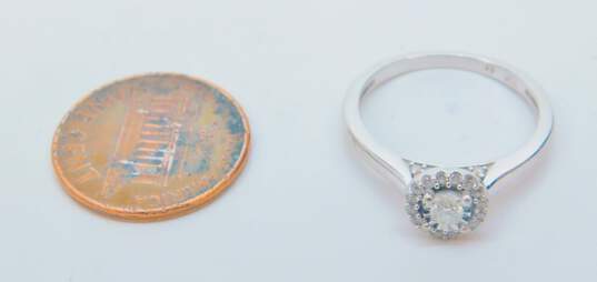 10K White Gold 0.22 CTTW Diamond Engagement Ring 2.4g image number 5