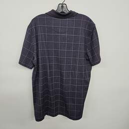 Purple Plaid Short Sleeve Collared Shirt alternative image