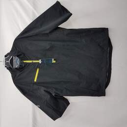 Men's Callaway Golf Opti Series Black/Limeade 1/4 Zip Polyester Short Sleeve Top Size XL NWT