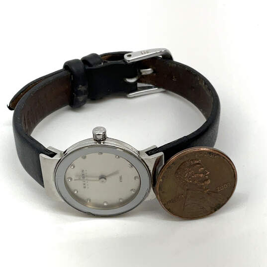 Designer Skagen Round Dial Stainless Steel Adjustable Strap Wristwatch image number 2
