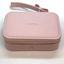 Womens Pink Travel Portable Zipper Storage Mini Jewelry Box 190.3g alternative image
