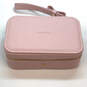 Womens Pink Travel Portable Zipper Storage Mini Jewelry Box 190.3g image number 2