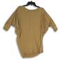 NWT Natural Life Womens Tan Dolman Sleeve Oversized Blouse Top Size Large image number 2
