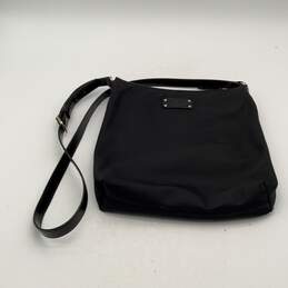 Kate Spade Womens Black Adjustable Strap Zipper Crossbody Bag Purse