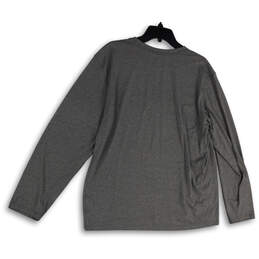 Womens Gray Dri-Fit Long Sleeve Crew Neck Pullover T-Shirt Size XL alternative image