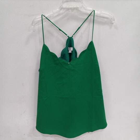 J. Crew Green Scallop Tank Top Women's Size 14 NWT image number 1