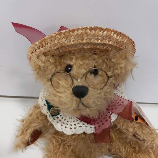 Brass Button Collectible "Rosie" Plush Toy Bear image number 3