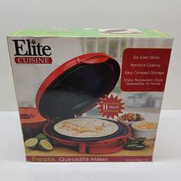 Elite Cuisine by Maxi-Matic Fiesta Quesadilla Maker Model EQD-118
