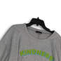 Womens Gray Heather Long Sleeve Cropped Pullover Sweatshirt Size 18/20 image number 3