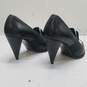 & Other Stories Leather Bow Heels Black White 7.5 image number 4