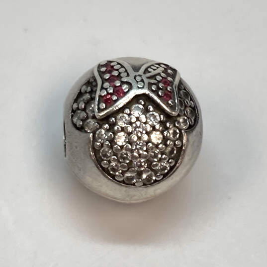 Designer Pandora S925 ALE Sterling Silver Disney CZ Stone Clip Beaded Charm image number 3