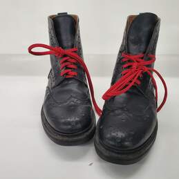 Grenson Men's Fred Brogue Black Leather Boots Size 7 UK/8 US alternative image