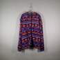 NWT Womens Aztec Print Long Sleeve Kangaroo Pockets Full-Zip Hoodie Size XL image number 1
